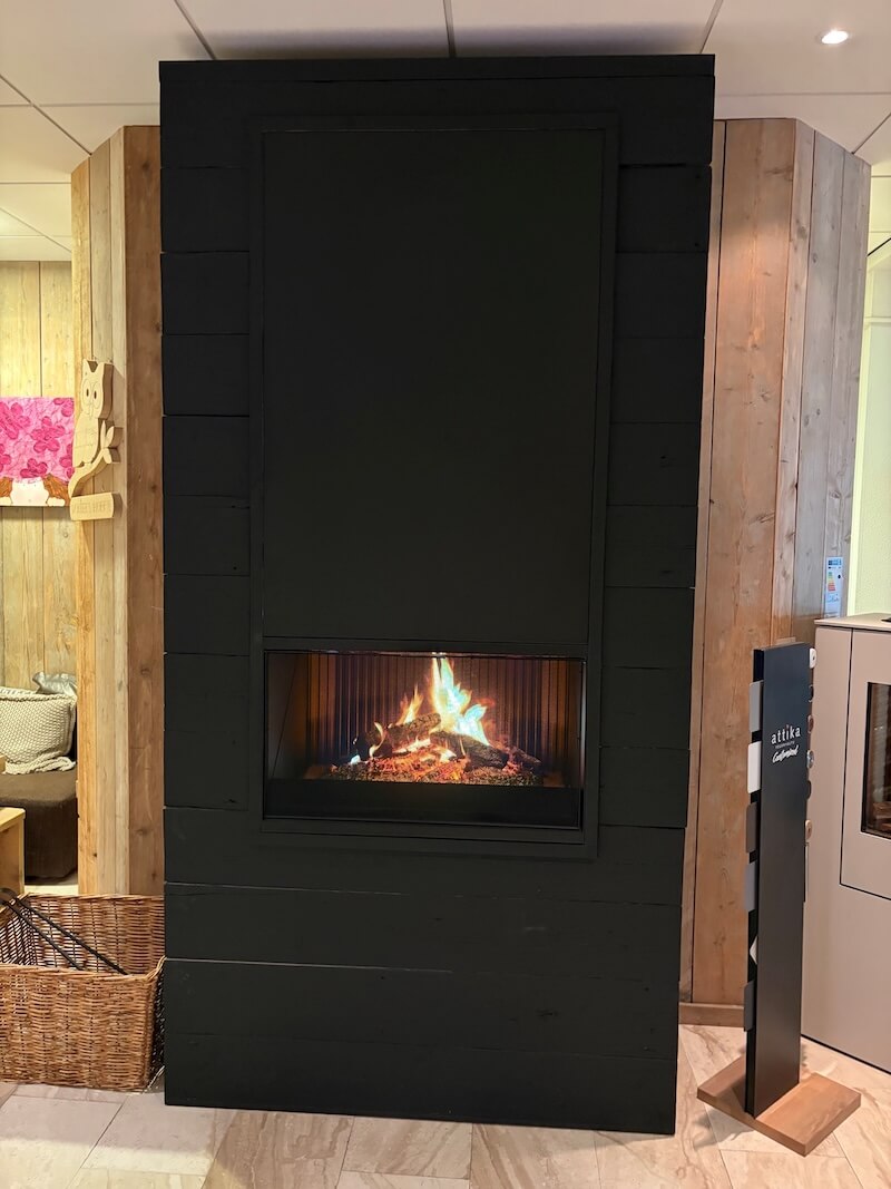 Flamelusion 800-111 incl- infrarood warmte paneel in zwart